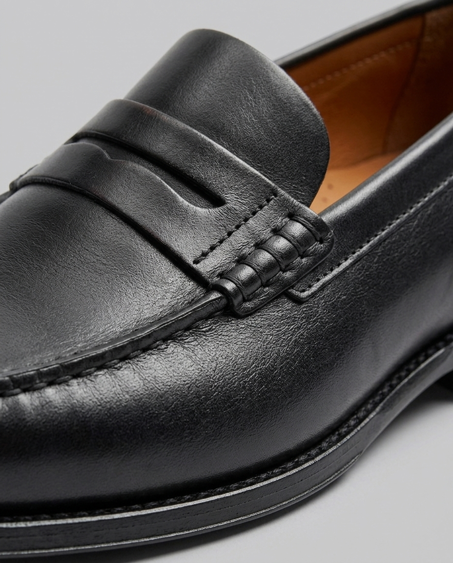 Brune herre loafers i klassisk penny-design. En komfortabel og stilfuld herresko til alle anledninger.