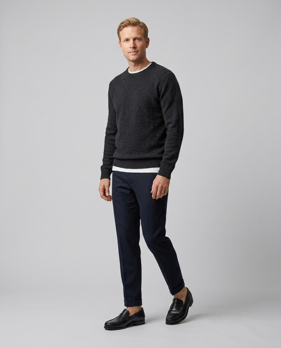 Et par stilfulde herre penny loafers. Den ultimative klassiske slip-on sko for elegance og komfort.