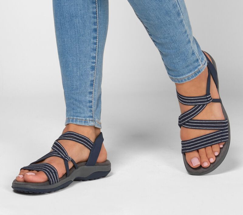 "Komfortable dame sandaler med letvægtsdesign, elastisk rem og skridsikker sål. Perfekt til sommerkomfort og stil."