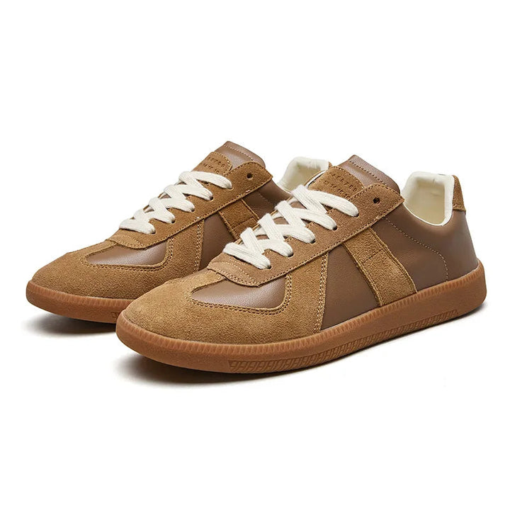Komfortable herre sneakers til hverdag, skridsikre såler for optimal komfort.