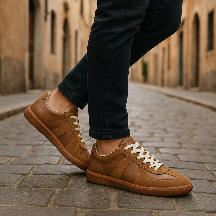 Stilfulde herre sneakers, ideelle som casual sko til mandemode.