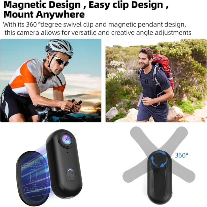 Unisex 4K sportskamera med WiFi, ideelt som bodycam eller rejsekamera.