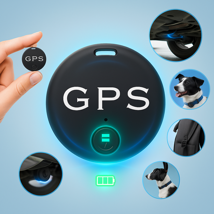 Kompakt magnetisk Bluetooth tracker. Sikker tyverisikring & præcis sporing af bil og værdifulde ejendele.