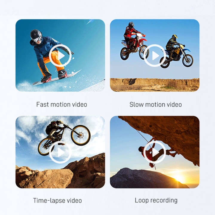 Alsidigt mini 4K videooptager med støjreduktion, ideel til content creation og sikkerhed.