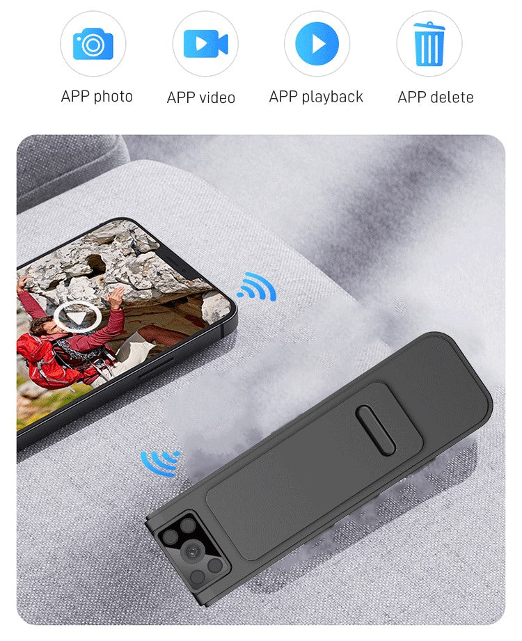 Rejsekamera med HD-optagelse og IR nattesyn. Et bærbart lommekamera til alle lysforhold.