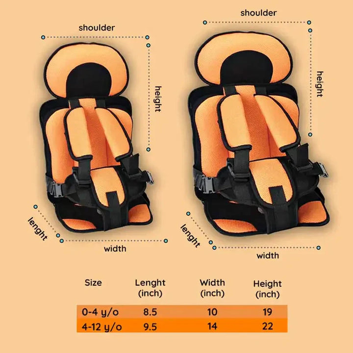Transportabel booster rejsesæde til børn, perfekt for aktive familier og biludstyr på farten.