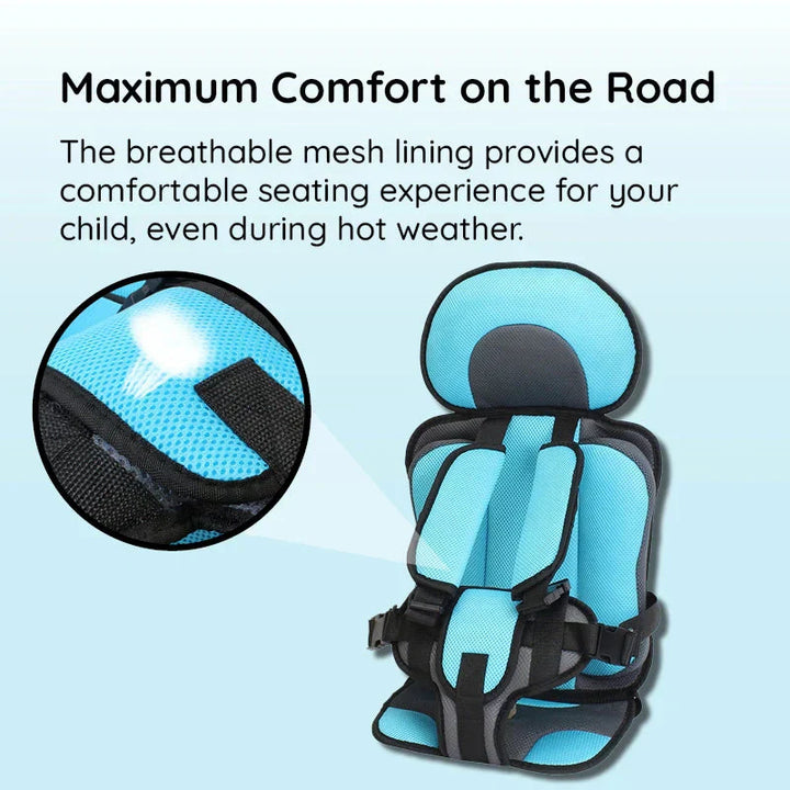 Nem at folde sammen: bilsædeforhøjer til børn, der sparer plads i bilen, til hverdagsbrug.
