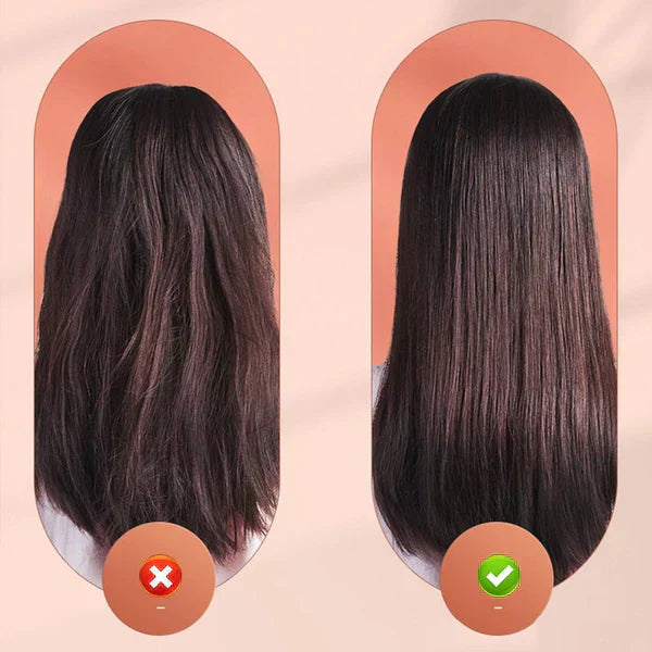 Ledningsfrit rejsejern for glatning og styling. Hurtigopvarmende, perfekt til hurtig touch-up.