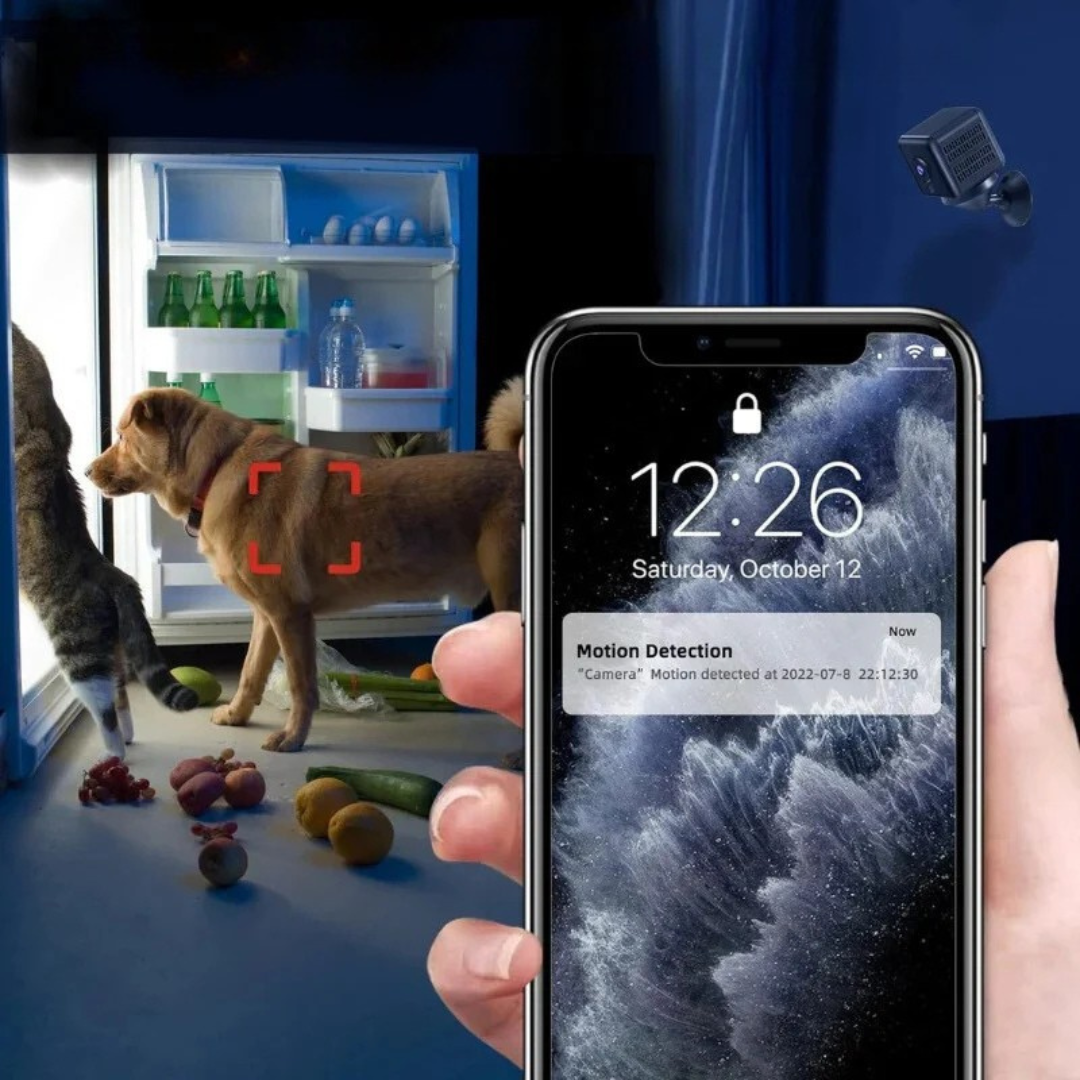 Diskret mini WiFi overvågningskamera, perfekt til usynlig hjemmesikkerhed med trådløs HD overvågning.