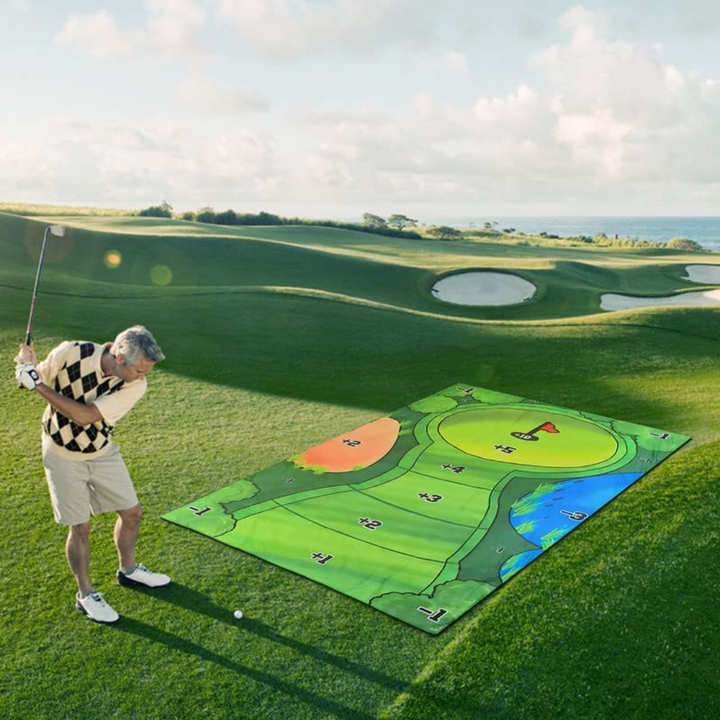Komplet golf træningssæt til putting øvelse indendørs og udendørs, perfekt til forbedring af dit spil.