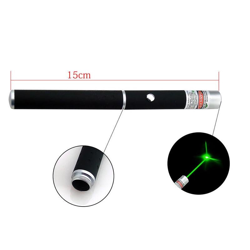 Alsidig laserpointer med grøn, rød & blåviolet laser. Ideel til måling, præsentation & undervisning.