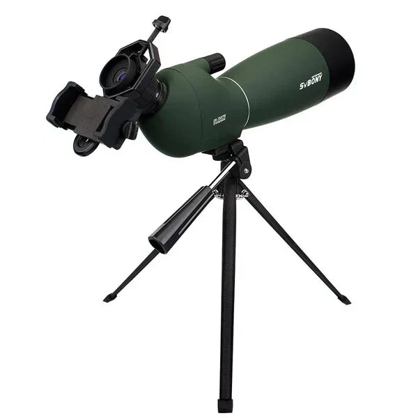 "Kraftigt teleskop med 25-75x zoom og BAK4 FMC, stort 70 mm objektiv, perfekt til fuglekiggeri og stjernekig"