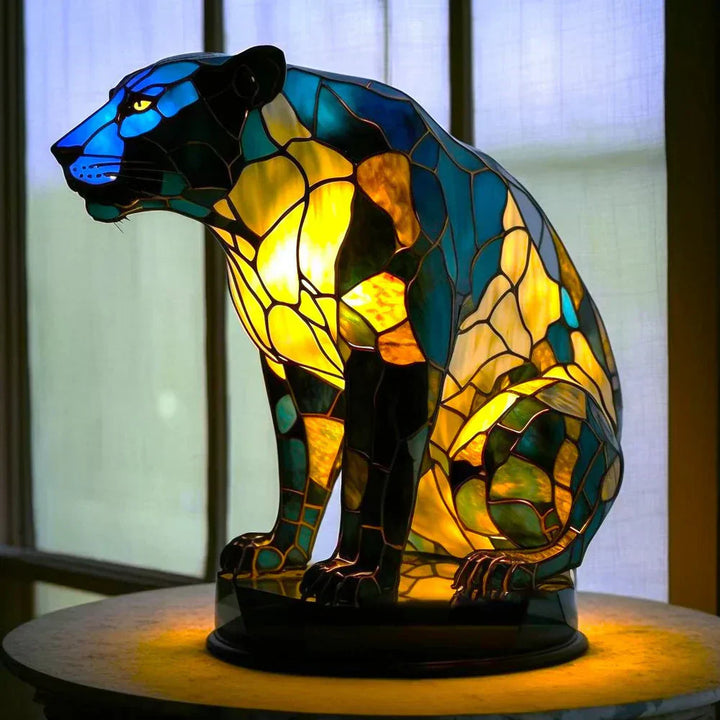 Unik designlampe til hjemmet. Denne dyrebordlampe er en sand kunstnerisk perle.