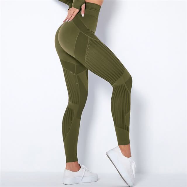 Kvinder anti-cellulite kompression leggings. Udglatter, former og støtter til fitness, yoga og aktiv hverdagsbrug.