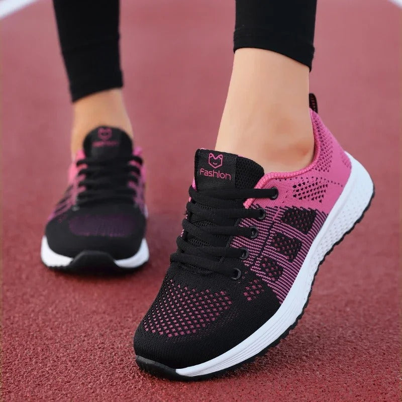 Kvinder ergonomiske sneakers for ultimativ komfort. Smertefri gang med god fodstøtte til hverdagsbrug.
