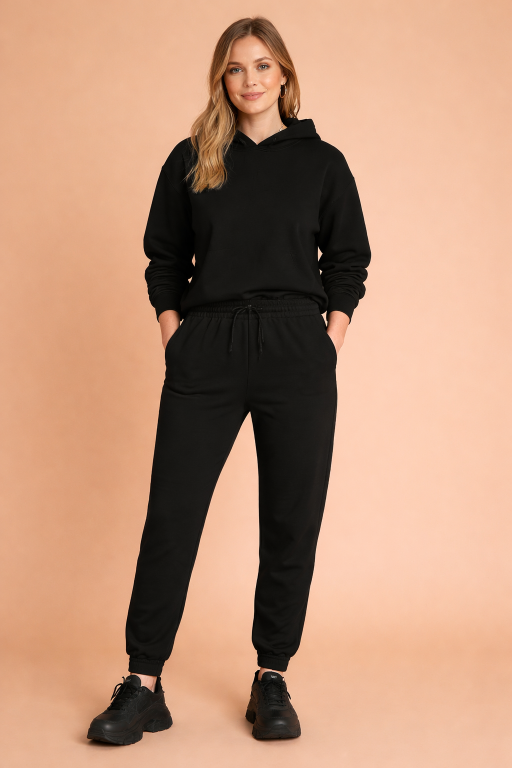 Komfortsæt for kvinder: Marlee sweatshirt og bukser i blødt stof, perfekt til afslapning derhjemme.