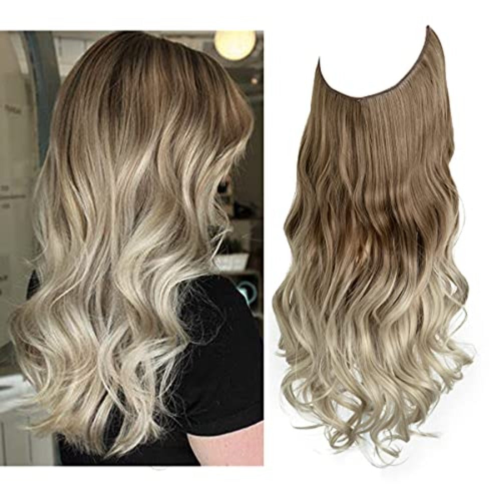 Kvinder opnår drømmehåret med usynlige halo extensions for ekstra volumen.