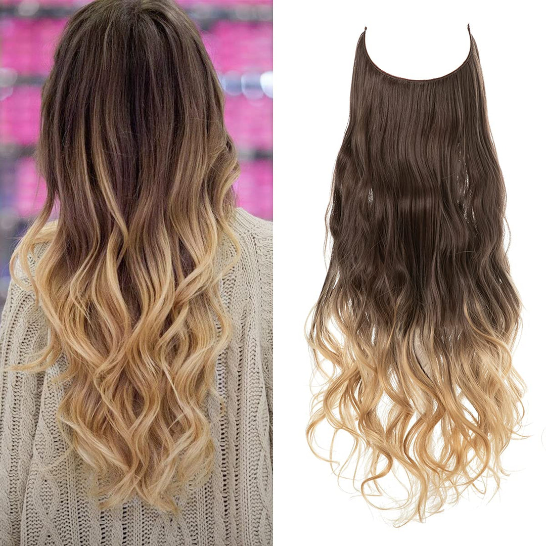 Forvandl dit look med usynlig hårforlængelse. Fyldigt, langt hår på et øjeblik.