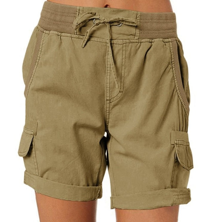 Stilfulde højtaljede sommershorts til damer. Behagelige casual shorts til sommer.