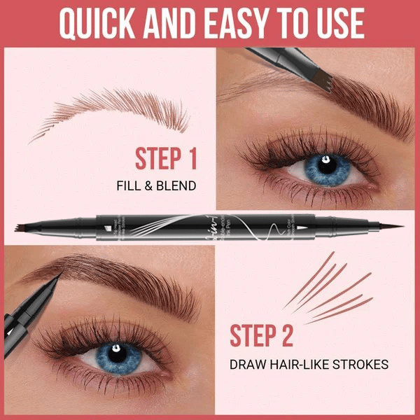 Naturlige bryn med BrowLuxe brynblyant. Nem at anvende, giver et fejlfrit, langtidsholdbart look.