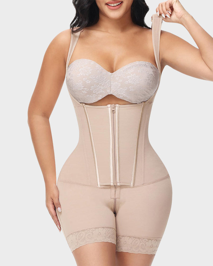 Sømløs kvinders heldragts shapewear; former kroppen diskret, glatter maven & løfter numsen for en fejlfri silhuet.
