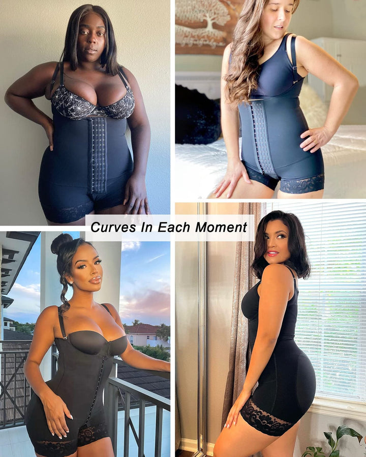 Kvindernes heldragts shapewear for en glat silhuet; effektiv mavekontrol og numseløft. Ideel under kjoler.