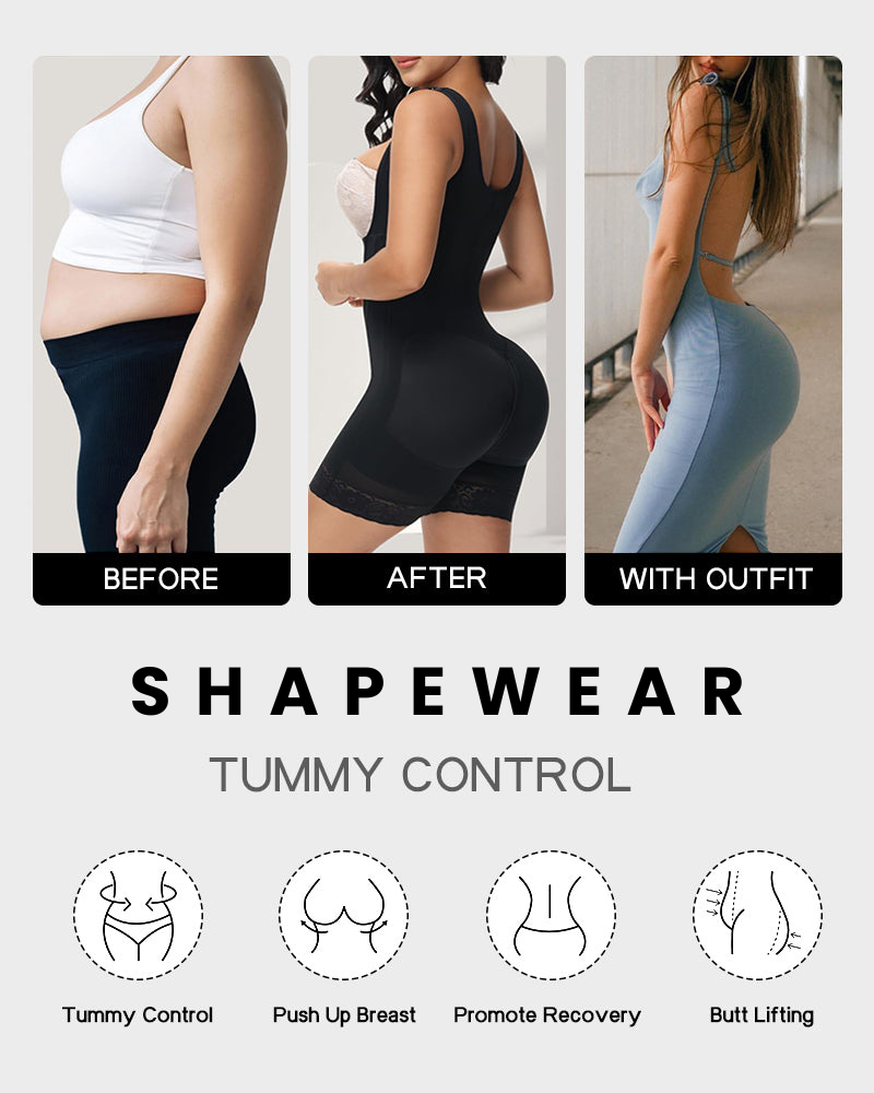 Slankende kompression shapewear til kvinder, glatter maven & løfter rumpen. Giver en usynlig og flatterende figur.