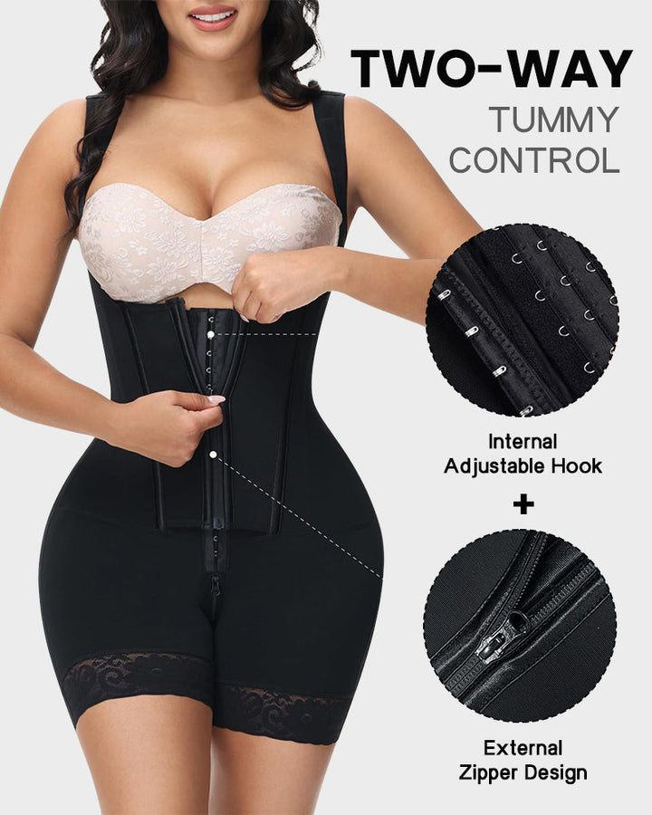 Usynlig heldragts kompression shapewear til kvinder. Glatter maven, løfter rumpen og skaber en elegant silhuet.