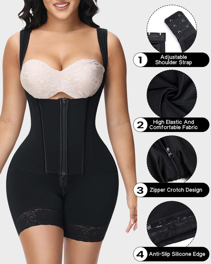 Elegant kvindernes heldragts shapewear. Glatter maven, løfter numsen & giver en fast silhuet. Ideel til festtøj.
