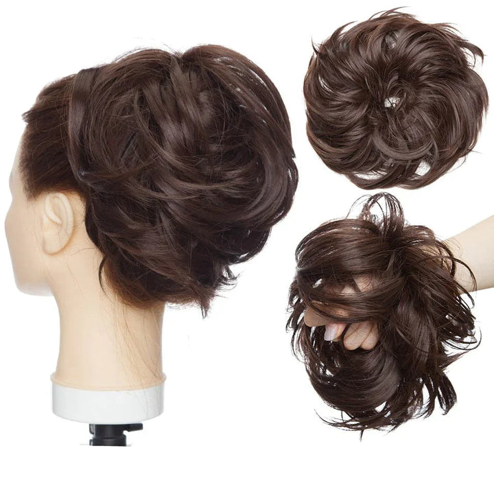 Elegant hårtilbehør: hårknude scrunchie til både hverdags- og festfrisurer.