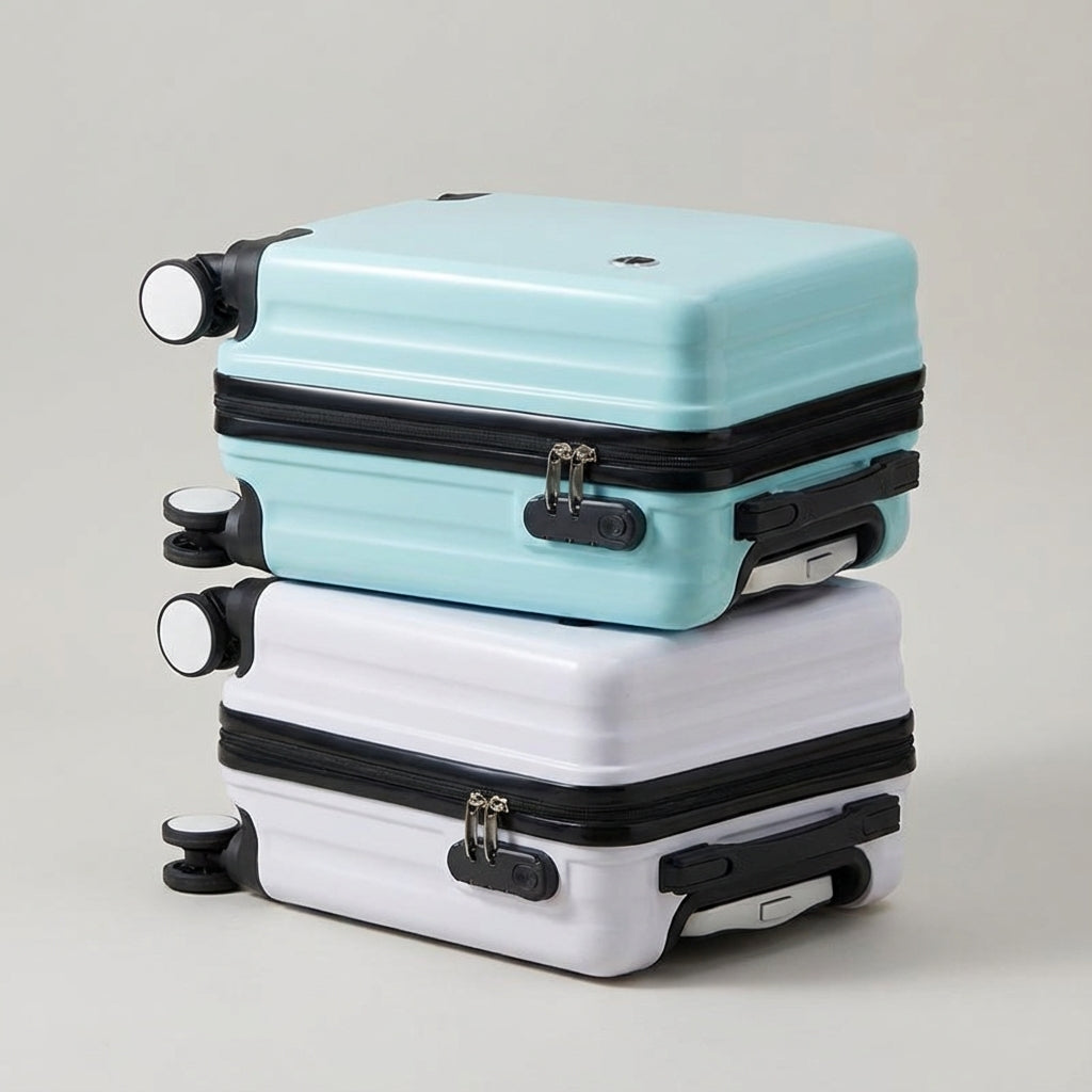 Kompakt Litecase kabinekuffert med 360° hjul, perfekt som håndbagage til korte ture.