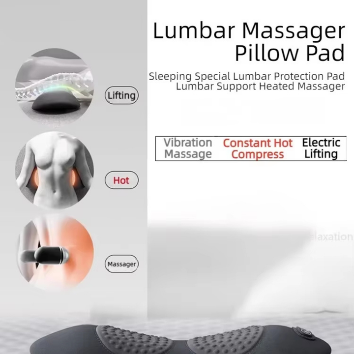 LindPude forbedrer rygsøjlens velvære. Hjemmebehandling mod rygsmerter & iskias med varme & vibration.