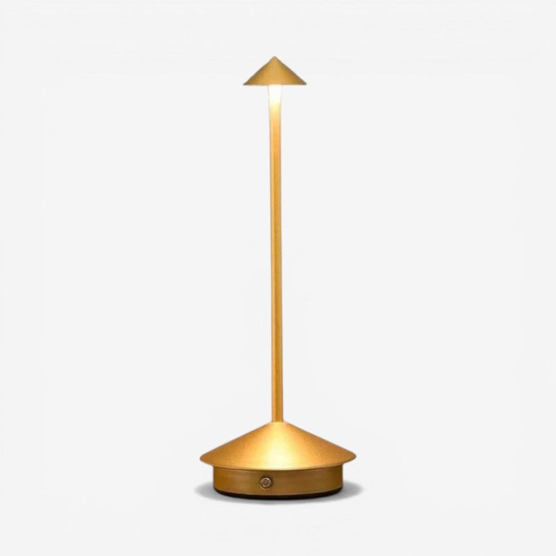 LumaLite genopladelig bordlampe med touch sensor. Justerbart LED lys, moderne design til hjemmeindretning.