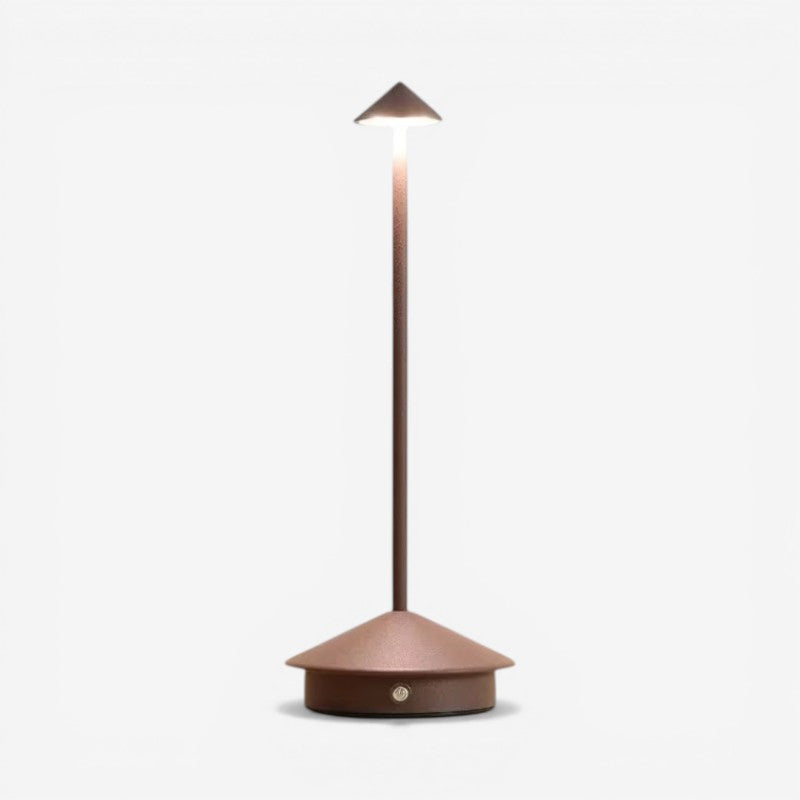 Ledningsfri LumaLite bordlampe. Bærbar genopladelig lampe med justerbart lys og touch sensor.