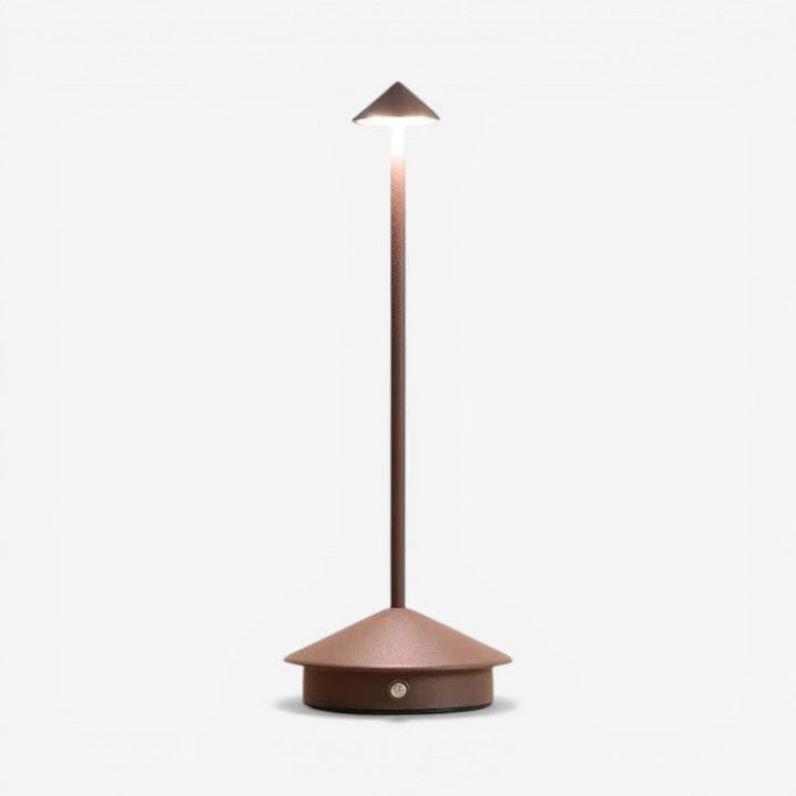 Ledningsfri LumaLite bordlampe. Bærbar genopladelig lampe med justerbart lys og touch sensor.