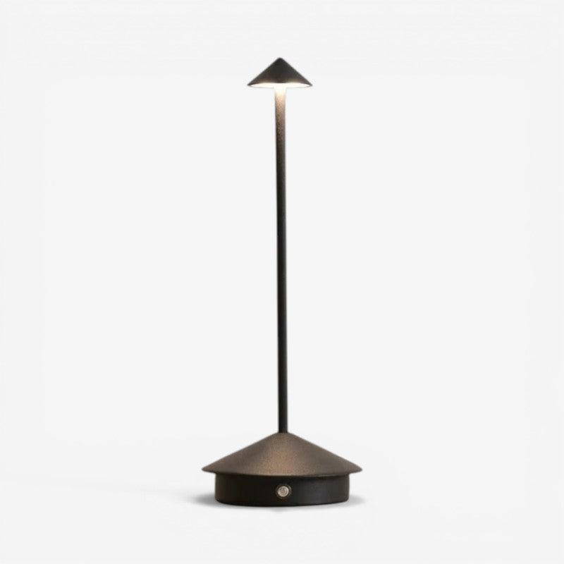 LumaLite sengebordslampe. Genopladeligt stemningslys med justerbart LED og touch sensor til soveværelset.