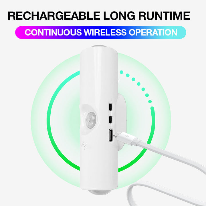 Magnetisk LumaPulse stemningslys, RGB/varmhvid LED, smart home integration med bevægelsessensor.