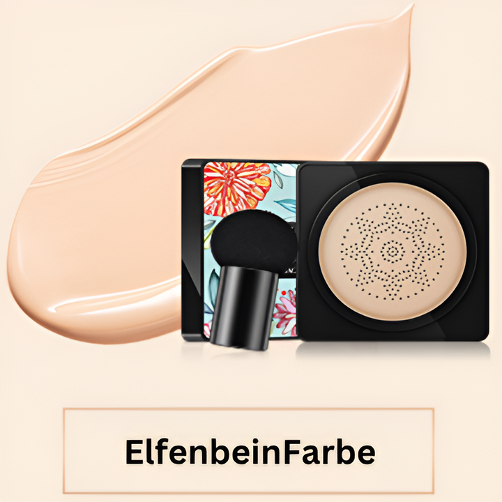LumaVeil CC creme i emballage med applikationssvamp. Essentiel kosmetik for naturlig og jævn hudpleje.