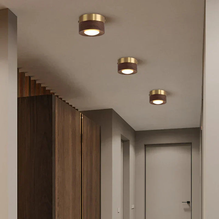 Tidløs LumeHalo designlampe, en elegant LED loftslampe, der passer perfekt til moderne belysning i ethvert hjem.