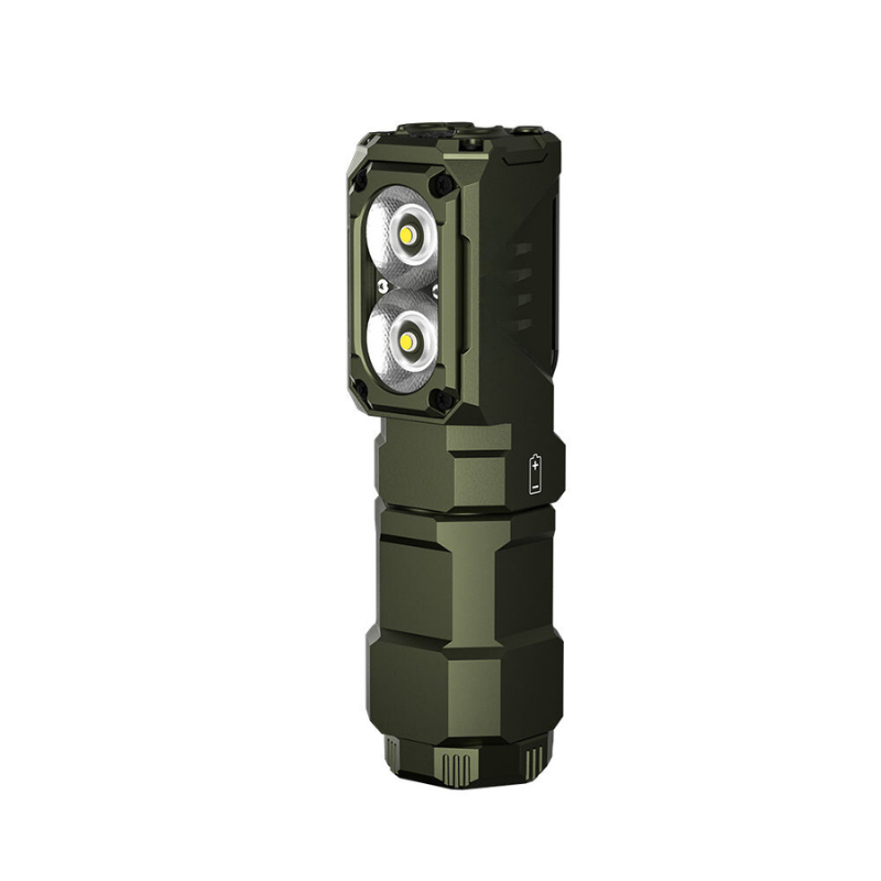 Sikker LumenLet pandelampe med kraftig lysstråle, essentiel for navigation og sikkerhed udendørs.