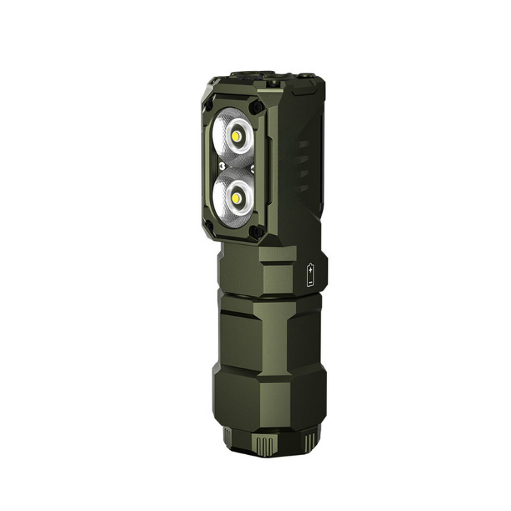 Sikker LumenLet pandelampe med kraftig lysstråle, essentiel for navigation og sikkerhed udendørs.