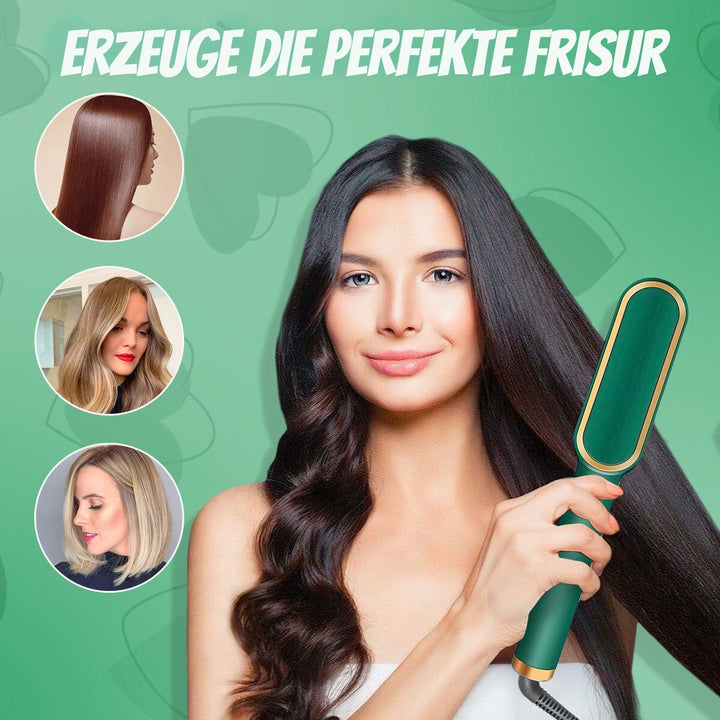 LustraLuxe hårserum til sundt, glat hår; vegansk formel mod krus, for glans og effektiv varmbeskyttelse.