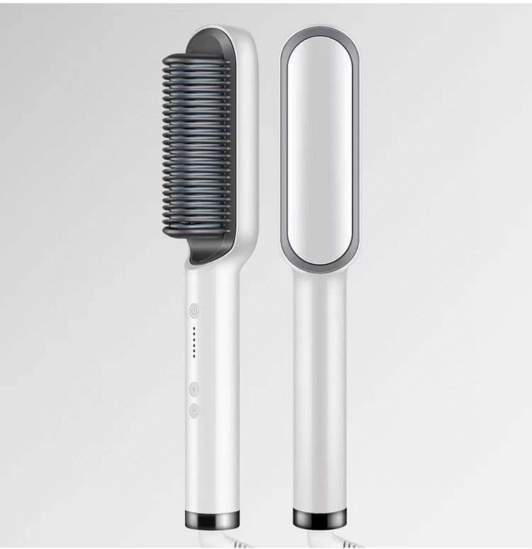 LustraLuxe hårserum: Hurtigvirkende, vegansk pleje for glat, glansfuldt og krusfrit hår med varmbeskyttelse.