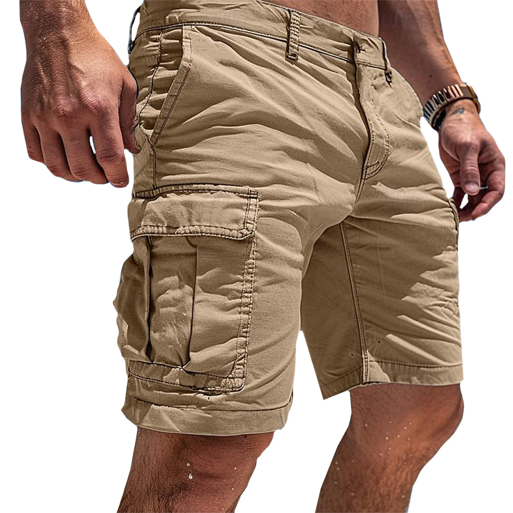 Mænds cargo shorts i behageligt stof med funktionelle lommer. Perfekte som fritidsshorts eller hverdagsshorts.