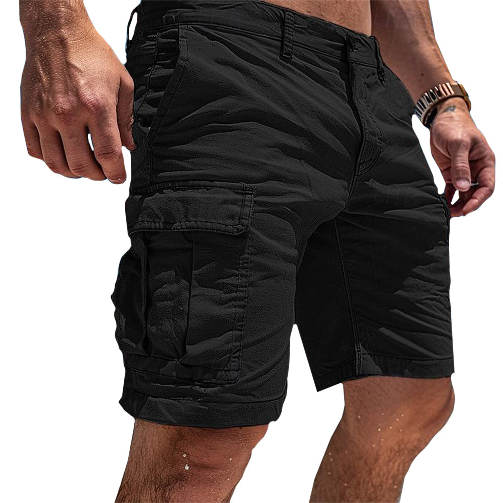 Funktionelle cargo shorts til mænd, med praktiske lommer. Slidstærke sommershorts for optimal komfort.