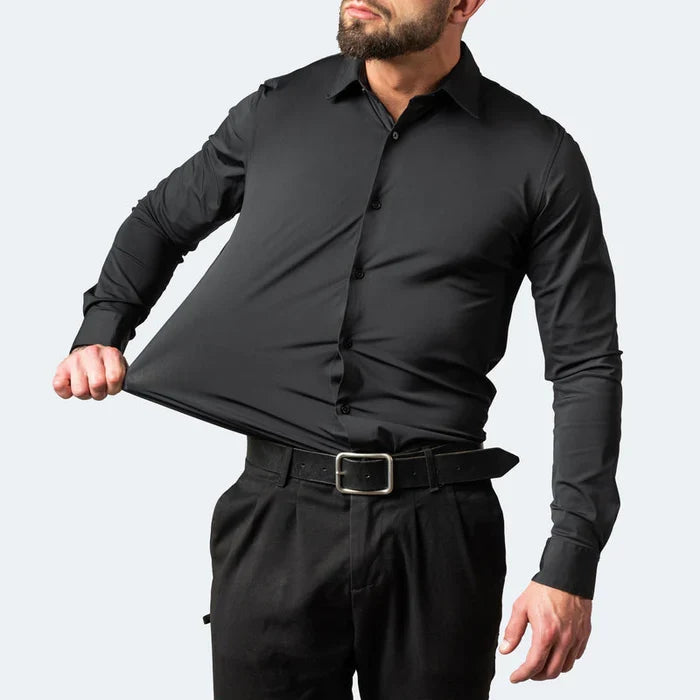 Åndbar herreskjorte: Flexibel FlexPress design til business casual og modebevidste mænd.