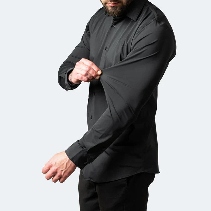 Krølfri FlexPress skjorte: Elegant mænds skjorte med god pasform, ideel til kontorbrug.