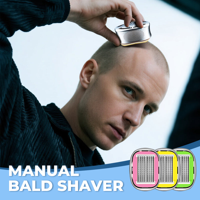 Mænds GlideRazor præcisionsbarbermaskine for en glat og selvsikker hovedbarbering.