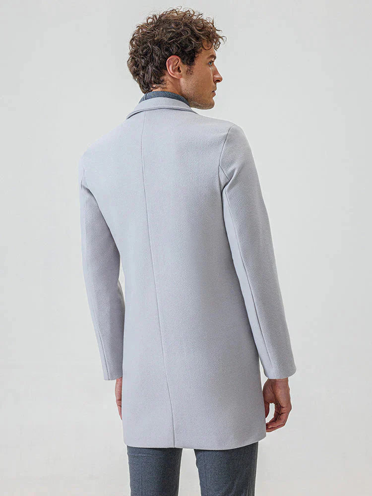 Khaki Kevrus vinterjakke til mænd. Klassisk herremode for varme og stil.