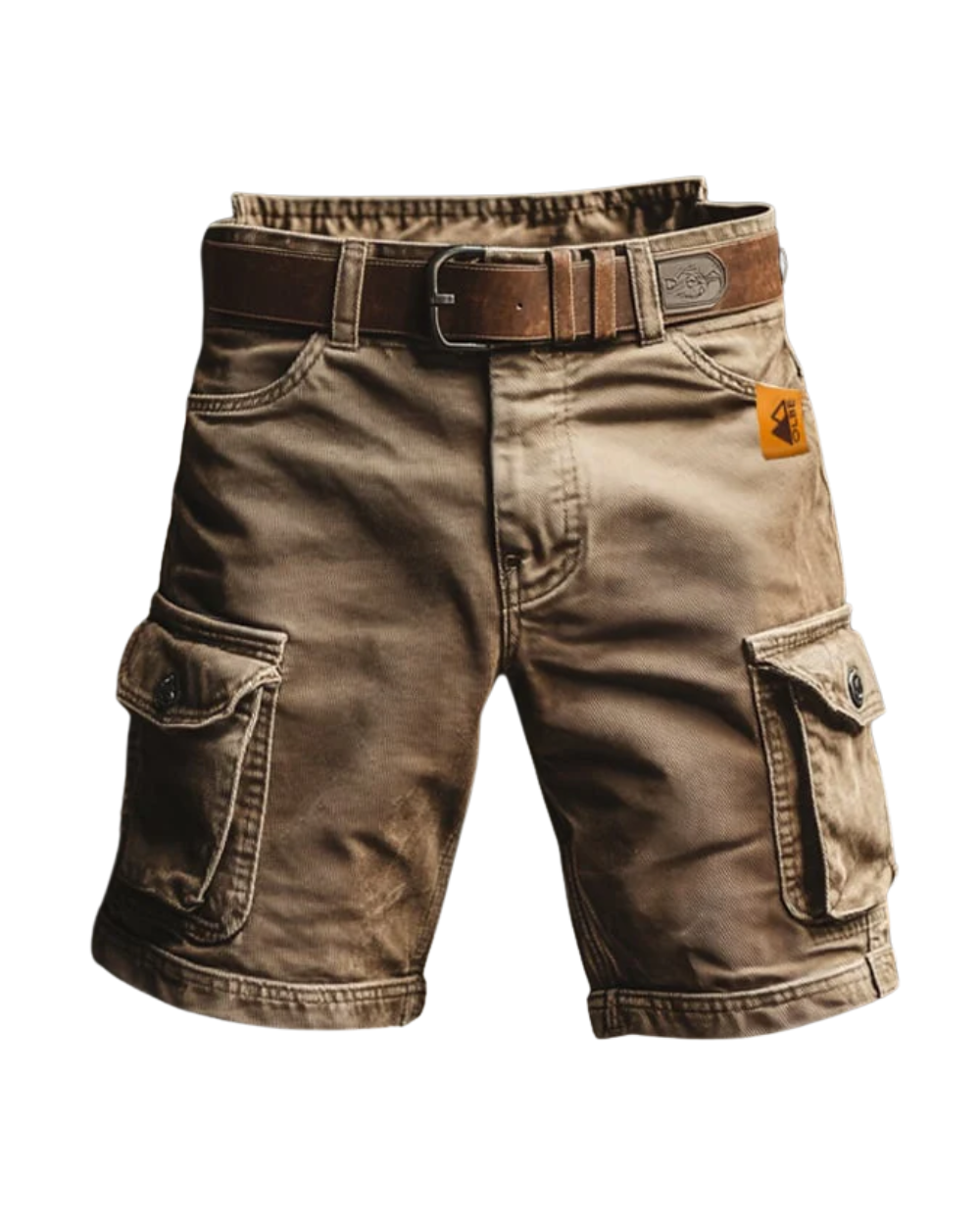 Mænds komfortable moderne arbejdsshorts i grå, ideelle til daglig brug og sommerens praktiske opgaver.